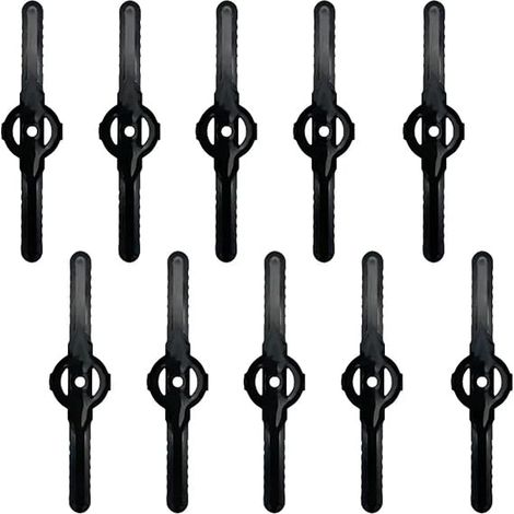 Accessoires pour tondeuses à gazon Accessoires pour outils électriques de jardin Accessoires pour coupe-bordures électriques Lame de coupe en nylon Ensemble d'outils 10 pièces (1/5)