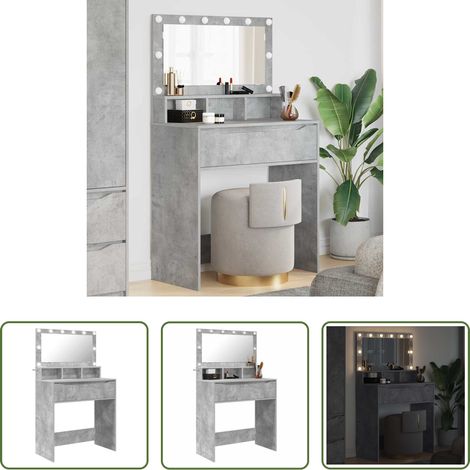 Schlafzimmer - Schlafzimmer-Frisiertische Beton Grau 80 x 39,6 x 135 cm (1/5)