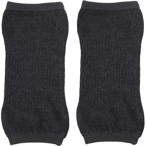 Kurze, warme Kaschmir-Knieschoner, bequem und kuschelig für den Winter, für Damen und Senioren, dunkelgrau. – 28,00 x 13,00 x 1,00 cm (1/2)