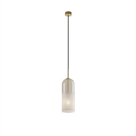 Suspension, Suspension Glam en verre Blanc en Verre, Leds C4 (1/4)