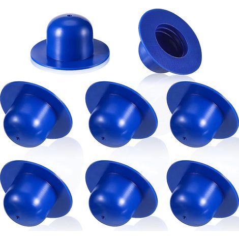 8 Pièces Bouchons de Vidange de Piscine Pompe de Filtre de Piscine Creusée de Rechange Bouchon de Trou de Crépine Bouchon de Butée Murale Compatible avec Les Piscines INTEX (Bleu) (1/5)