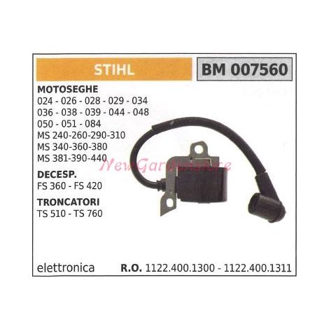 Bobina accensione STIHL motosega decespugliatore troncatore 007560