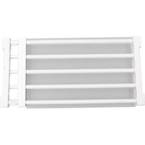 Étagère extensible à tension pour placard, sans clous, séparateur de rangement pour armoire, longueur 50 à 80 cm / 19,7 à 31,5 pouces (1/5)