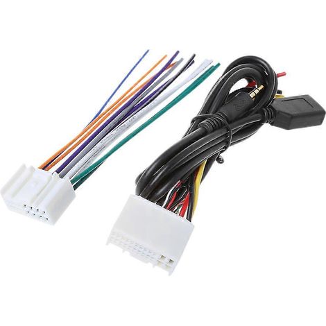 Adaptateur de faisceau de câblage autoradio anti-interférences avec prise USB (1/5)