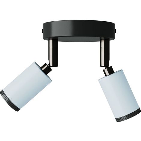 Fermaluce con 2 faretti orientabili Mini Spotlight GU1d0