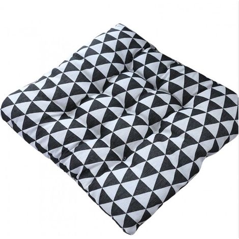 Lot de 2 coussins de chaise rembourrés avec attaches (triangle) (1/4)