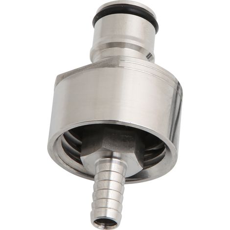 Bouchon de remplissage de bouteille à contre-pression carbonatée en acier inoxydable avec connecteur CO2 barbelé pour carbonate de sodium (1/5)