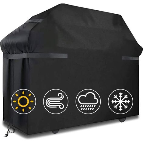 Housses de barbecue Housse de barbecue étanche Coupe-vent, indéchirable Housse de barbecue avec sangles(145 x 61 x 117 cm)-Ywey (1/5)
