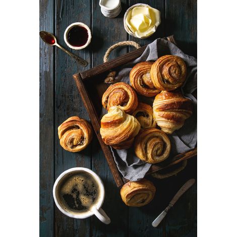 Tableau sur toile petit déjeuner 30x45 cm - Impression sur Toile Murale Décorative - Image imprimée en HD sur Toile - Toile sur Châssis en Bois FSC - Fabriqué en France (1/5)