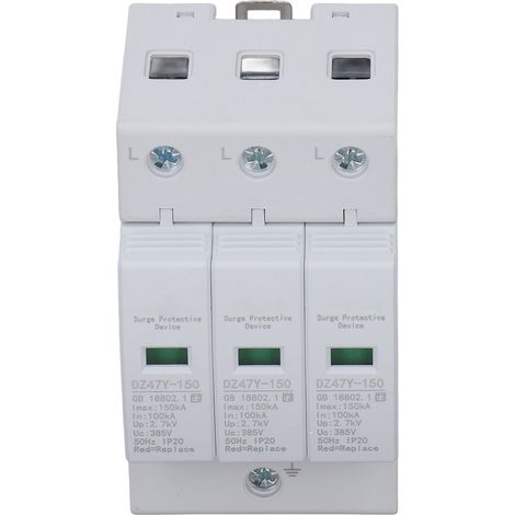 Dispositif parasurtenseur 150KA ignifuge 3P 385V pour coffret électrique (1/5)