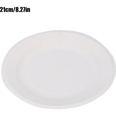 Lot de 30 assiettes rondes jetables en papier 8 pouces pour dessins créatifs et jouets éducatifs enfants (1/5)