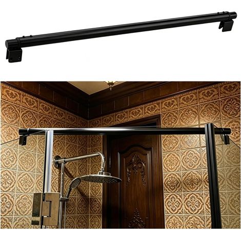 Barre de support douche télescopique réglable avec patins en (1/5)