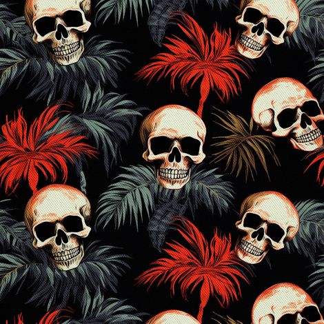 Tela decorativa para exteriores Oxford - Motivo de calavera I DX4140 (1/5)