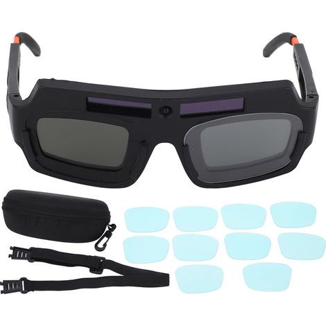 Lunettes de soudage solaires à auto-obscurcissement pour chantier extérieur, protection oculaire de soudeur (1/5)