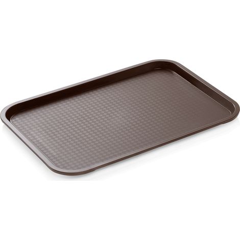 Plateau en Polypropylène brun L 455 mm l 355 mm H 20 mm - Was Germany