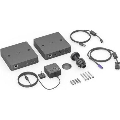 Extender audio/video Logitech EMEA29-953 per videoconferenze con cavo USB-C Nero [952-000199]