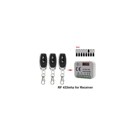 Telecomando per porta da garage 433 868 MHz RX Multi 300-900 MHz AC/DC 9-30 V Telecomando