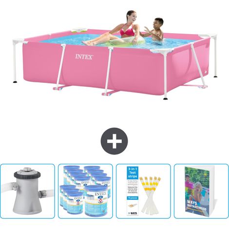 Intex Piscine Tubulaire Rectangulaire - 220x150x60 cm - 5-pièces SCB123 (1/5)