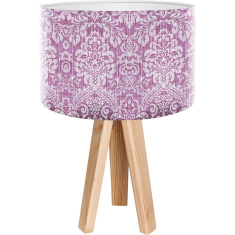 Lampe de chevet stamps foto-007 - Bois clair, blanc (1/3)