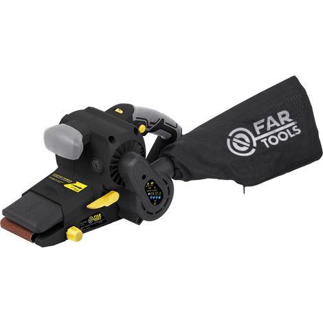 Fartools – Ponceuse à bande électrique 1010 W – Vitesse variable 360 m/min – Largeur bande 76 mm – Pour ponçage bois et métal (1/3)