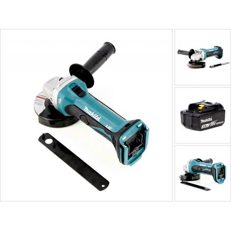 Amoladora angular sin cable Makita BGA 452 18V Li-ion 115 mm + 1x batería Makita BL1830 B