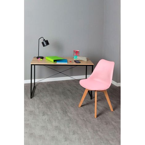 Conjuntos de mesa y sillas - Conjunto Escritorio Dek y Silla Synk Basic - Rosa (1/5)
