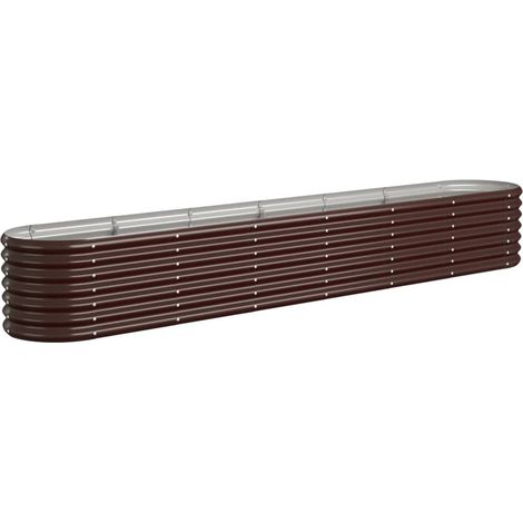Maison Exclusive - Jardinera arriate acero galvanizado marrón 260