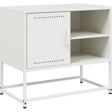 Maison Exclusive - TV-Schrank Weiß 68x39x60,5 cm Stahl