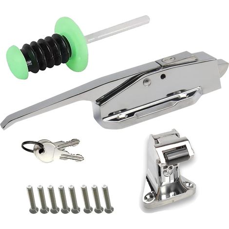 Walk-through door handle locks for refrigerators,  freezers,  ovens,  laboratories,  safety exits,  and other equipment (adjustable 40-70mm) (1/5)