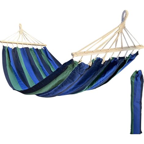 Amaca da Giardino Sospesa, in Cotone con Borsa Poratile, Multicolor 80x200 (1/4)