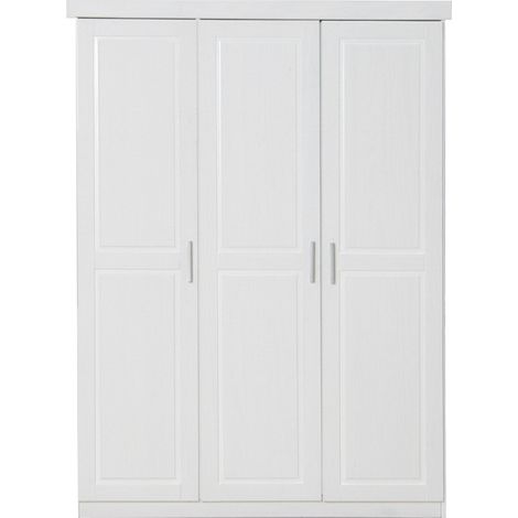 Magnus Armoire 3 pièces, largeur 140 cm, hauteur 190 cm, blanc. (1/5)