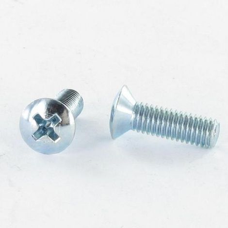 Vis métaux Tête fraisée bombée TFB Pozi M5X40 Acier zingué-10 pièces