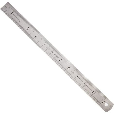 Stanley 64R 2 Sided Rustless Rule 300mm 12in STA035401 0-35-401 Metric Imperial (1/4)