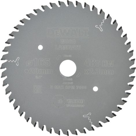 DEWALT DT1086 EXTREME for Laminate 165mm x 20mm x 48T