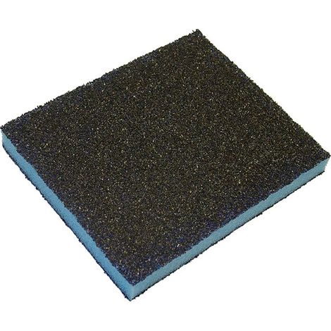Faithfull Contour Sanding Pads Assorted Grades, 120 x 100 x 13mm (Pack of 3)