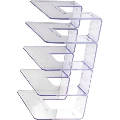 Handtaschen-Organizer, transparentes Aufbewahrungsregal für Taschen, Regal für Mini-Taschen, 4 Fächer, für Schlafzimmer oder Badezimmer (1/5)