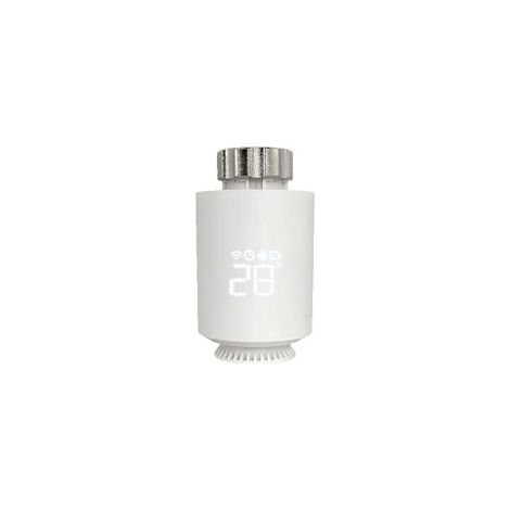 Tête thermostatique pour radiateur, vanne thermostatique programmable compatible Alexa et application Smart Life (passerelle Tuya Zigbee requise) (1/5)