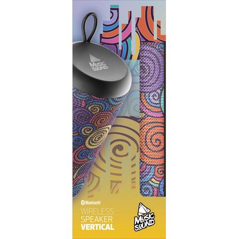 Cellularline Music Sound Speaker Vertical Altoparlante Bluetooth 5.0 Fantasia Cerchi