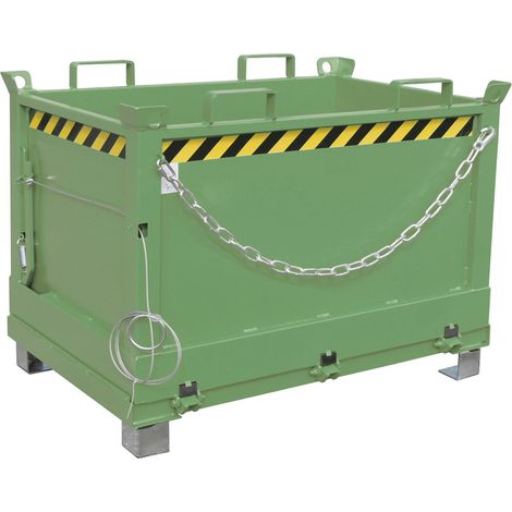 Bauer Klappbodenbehälter FB 500, lackiert, Resedagrün