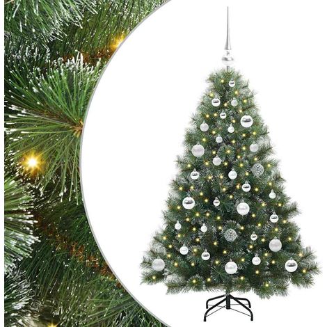 Albero di Natale artificiale con 150 LED Verde 120 cm PE e PVC vidaXL