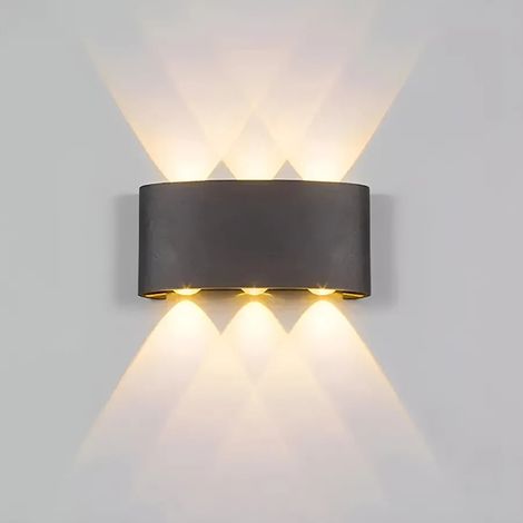 Fantas Applique LED d'Exterieur et Interieur Metallique Noir (1/4)
