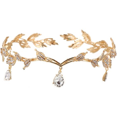 Couronne De Fée - Couronne De Mariée Pour Femme - Accessoire Capillaire Pour Costume Et Photos - Taille Unique (1/5)