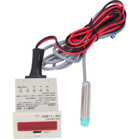 Compteur électronique numérique BERM pour objets métalliques avec remise à zéro par induction de contact JDM11-6HDC12-24V (1/5)