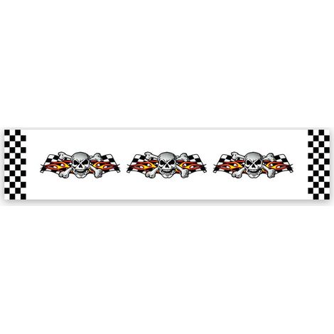Stripes Strisce Adesive per Auto Teschi e Fiamme 3 x 33 cm (1/2)