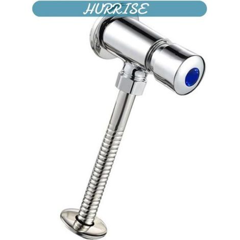 Valve De Chasse D Urinoir - Acier Inoxydable - Pression Manuelle - Délai Réglable - 1 Pièce (1/5)