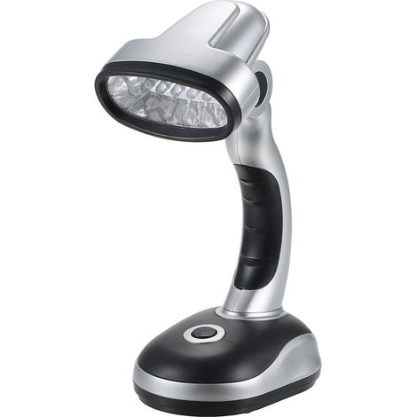 12 LED Desk Lamp, AA Battery Operated, Adjustable Lighting Angle (1/4)