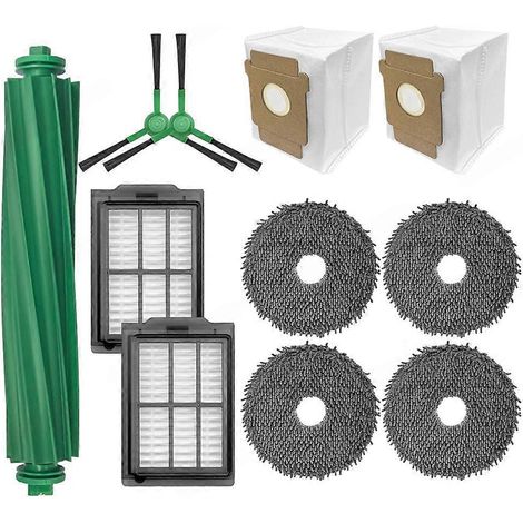 Zubehör und Ersatzteile für iRobot Roomba Plus 405/505: Hauptbürste, Reinigungstuch und Staubbeutel. (1/5)