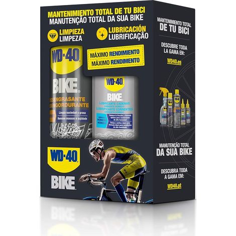 BIKE Bipack Mantenimiento de Cadenas Ambiente Húmedo, Desengrasante en Spray 500ml + Lubricante Cadenas Húmedo en Gotero 100ml (1/4)