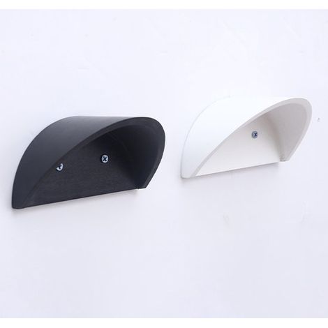 2 percheros de pared para sombreros de vaquero,Soporte de almacenamiento de pared,Perchero de madera para sombreros,mochila (negro,blanco) (1/5)