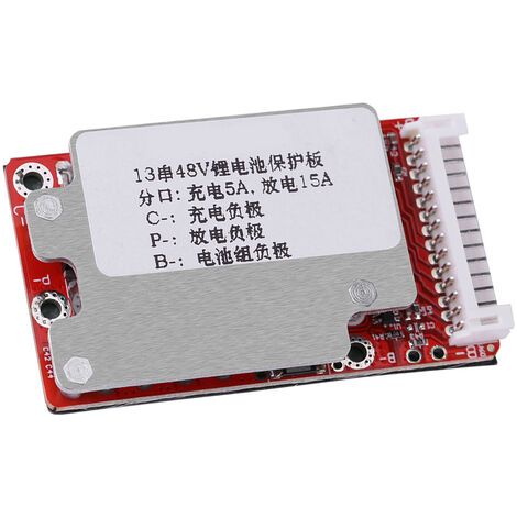 BMS Carte de Protection de Batterie de Li-ION,Protection Board Li-ION Carte de Panneau de Protection de Batterie de Li-ION BMS pour 13S 48V / 54.6V (1/5)